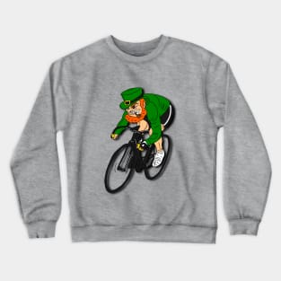 St Patricks Day with a Fixie Leprechaun Crewneck Sweatshirt